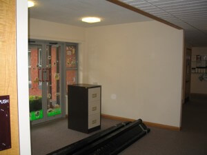 Timber demountable partition in Swindon