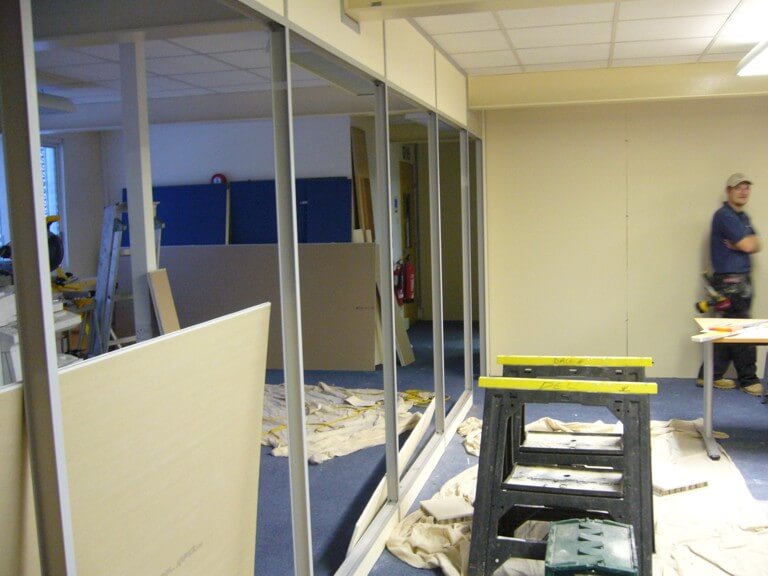 Demountable partitioning in Bath for Pegasus Waste Management
