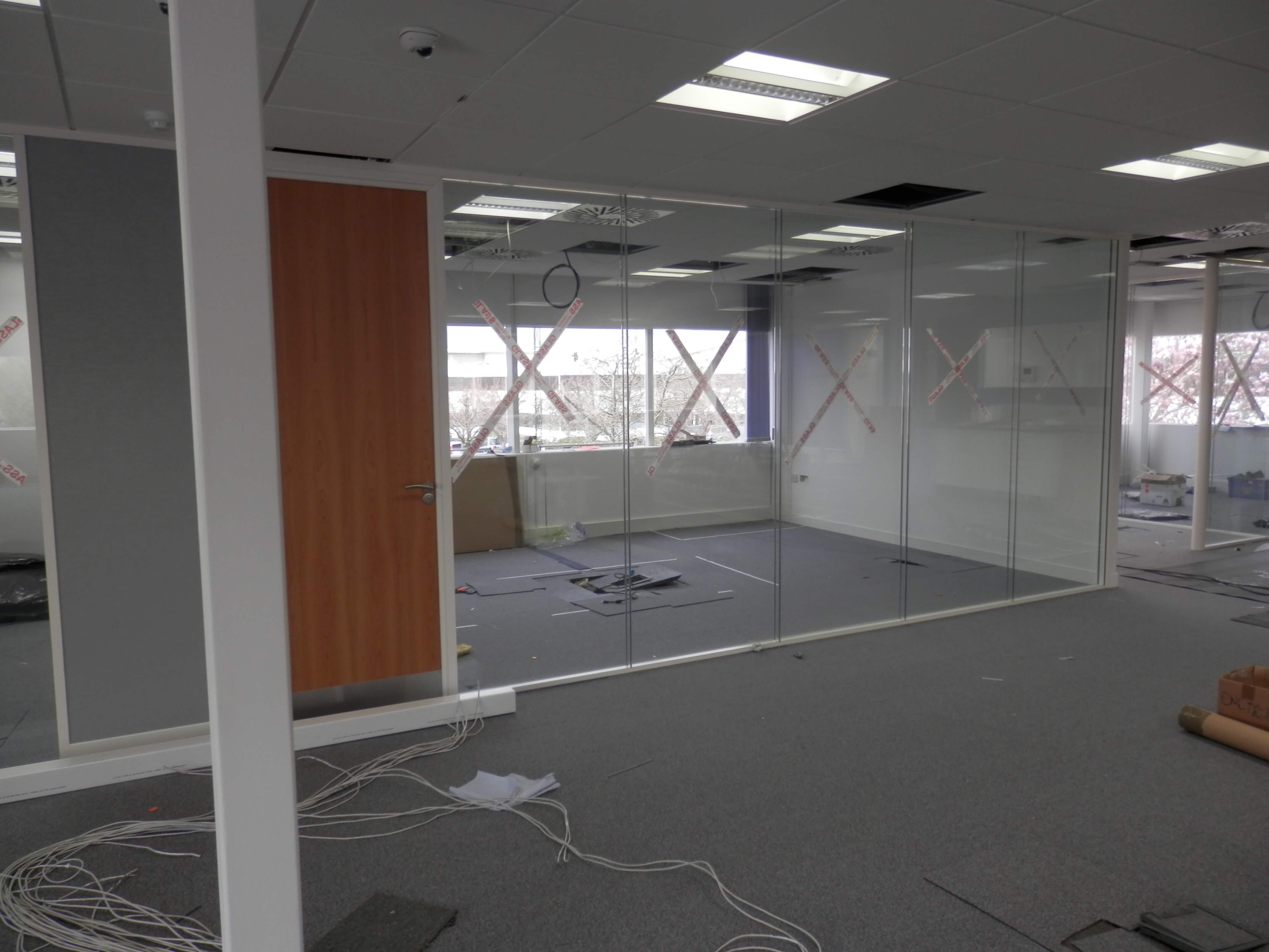 Glass fitted to board room.