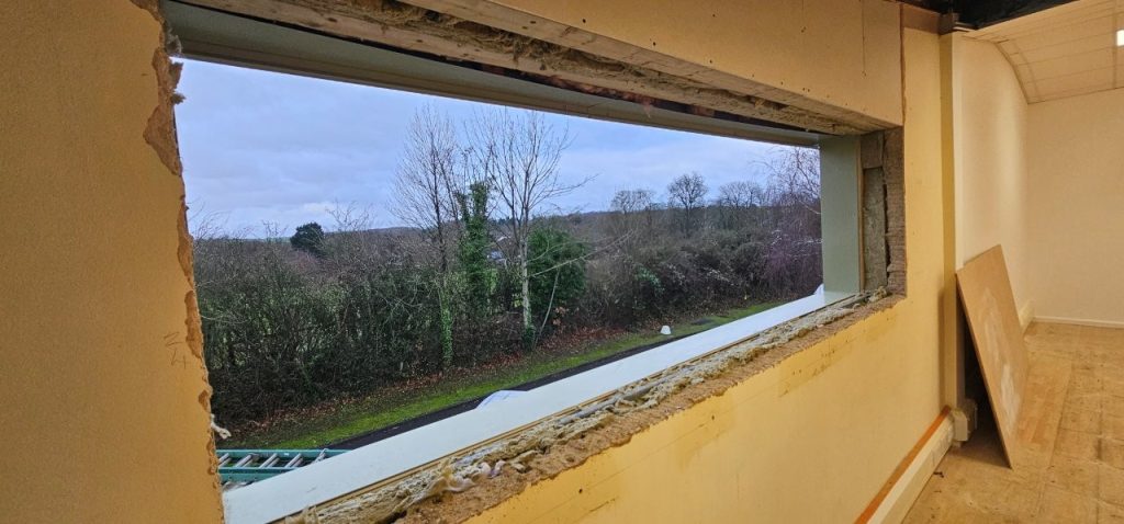 Flashing installed