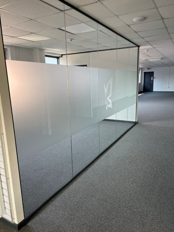 Glass fronted offices