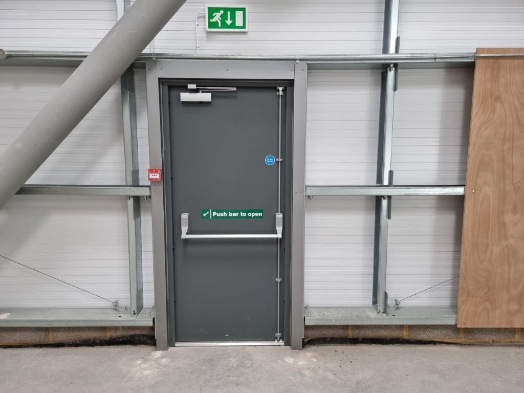 External fire door