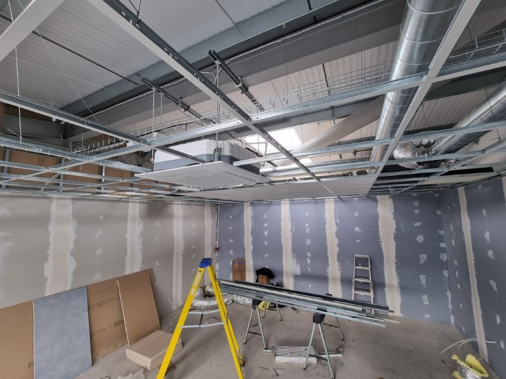 Air conditioning unit installed