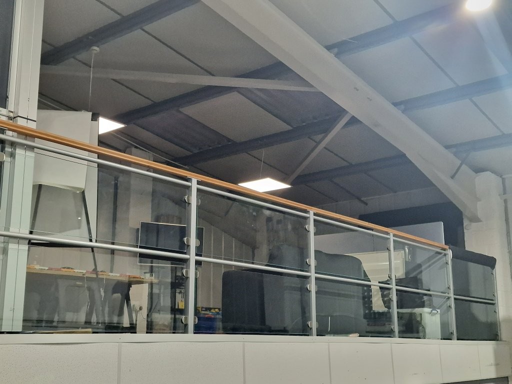 On top of the mezzanine