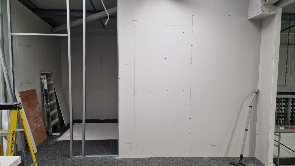 Forming the room at the back