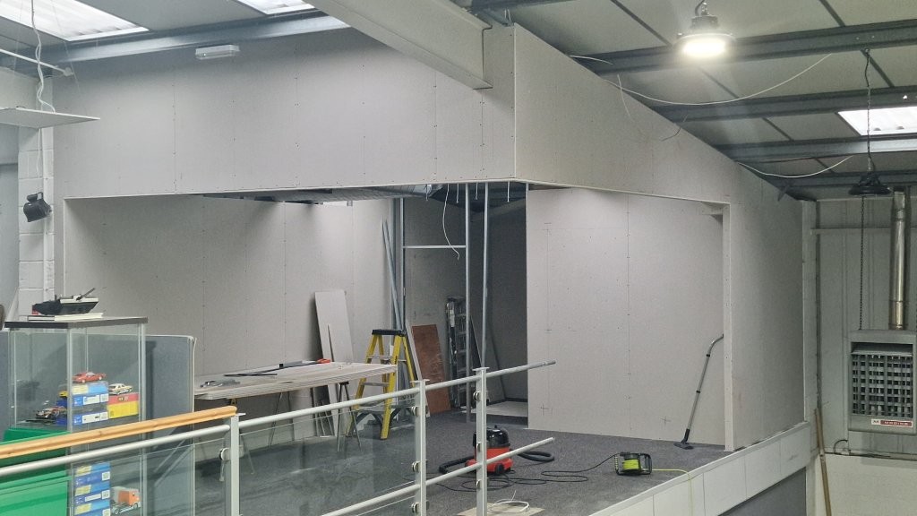 Plasterboard mostly done