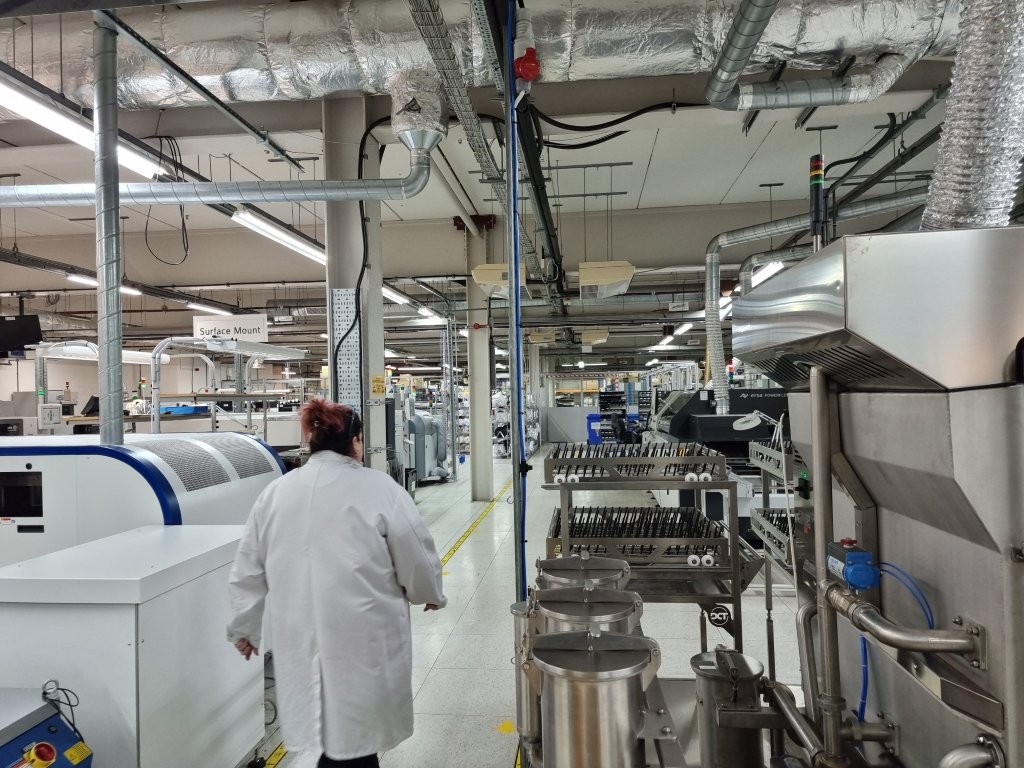 Existing shop floor at Fabrinet in Calne.