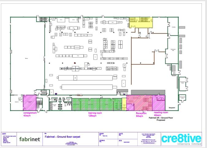 Fabrinet ground floor carpet