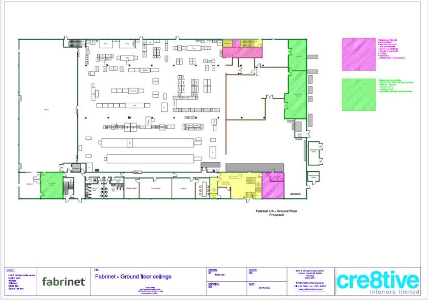 Fabrinet ground floor ceilings