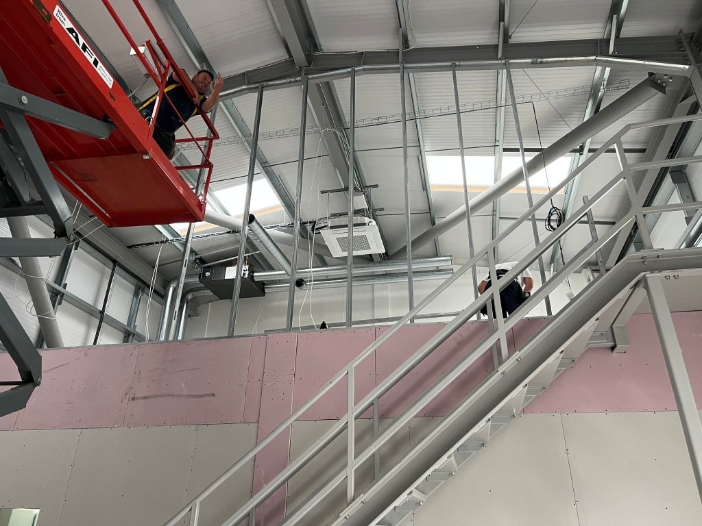 Running up studs for first floor