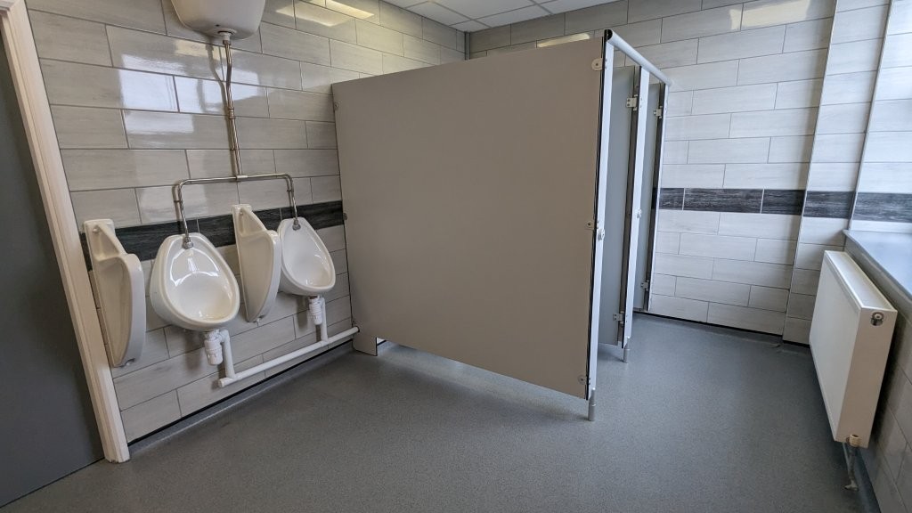 Flooring replaced in toilets