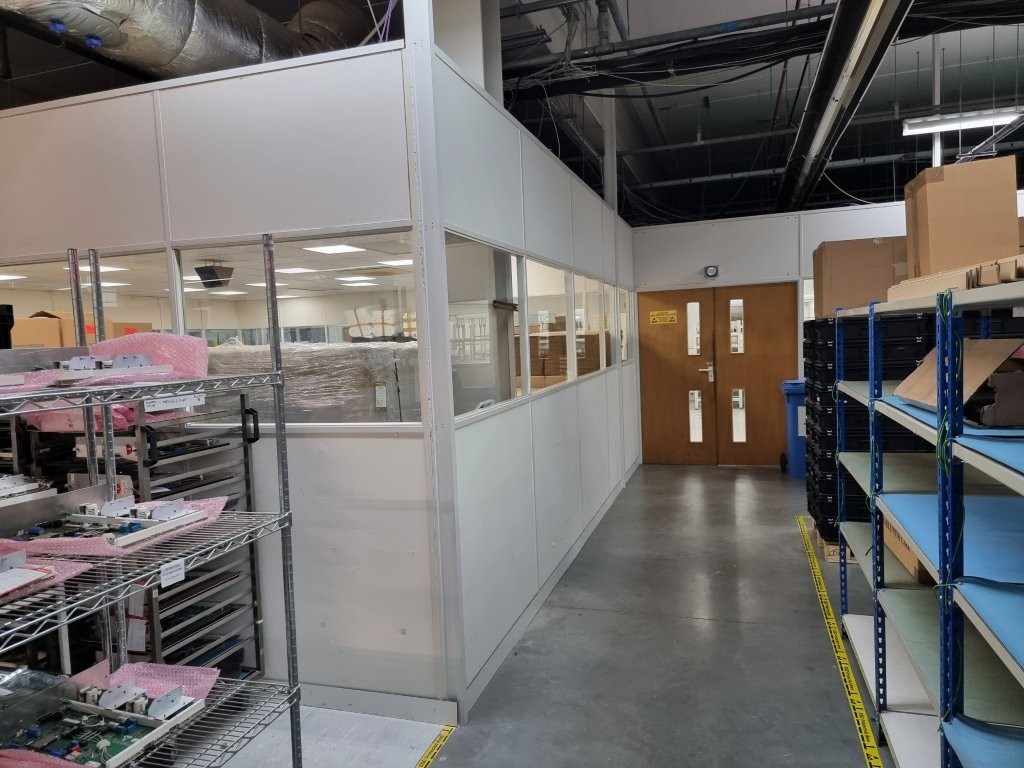 50mm demountable partitions to be removed at Fabrinet.