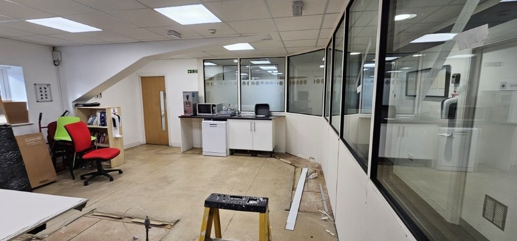 kitchen being stripped out