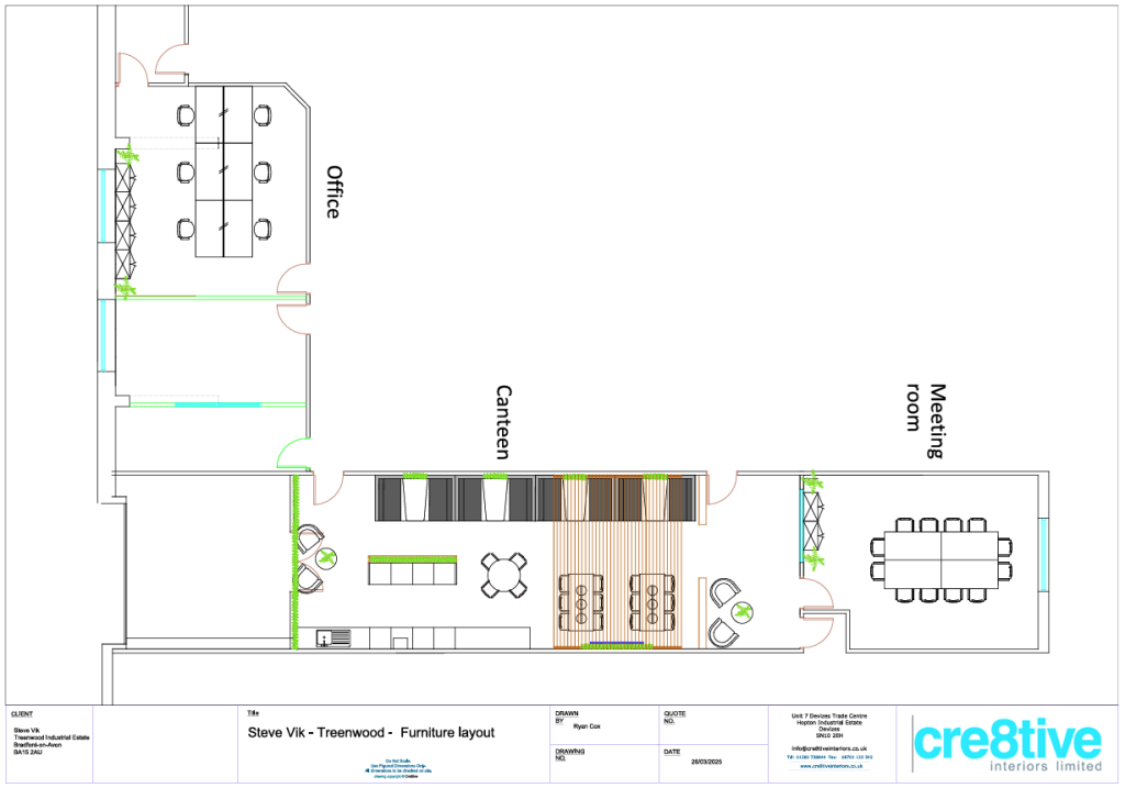 Breakout space floorplan