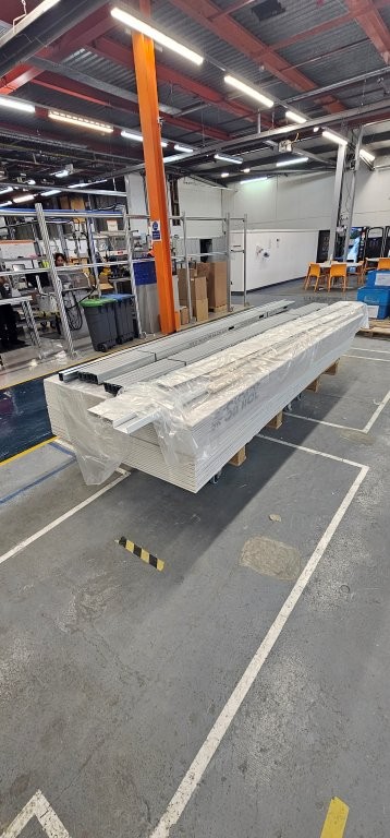 Partition materials delivery