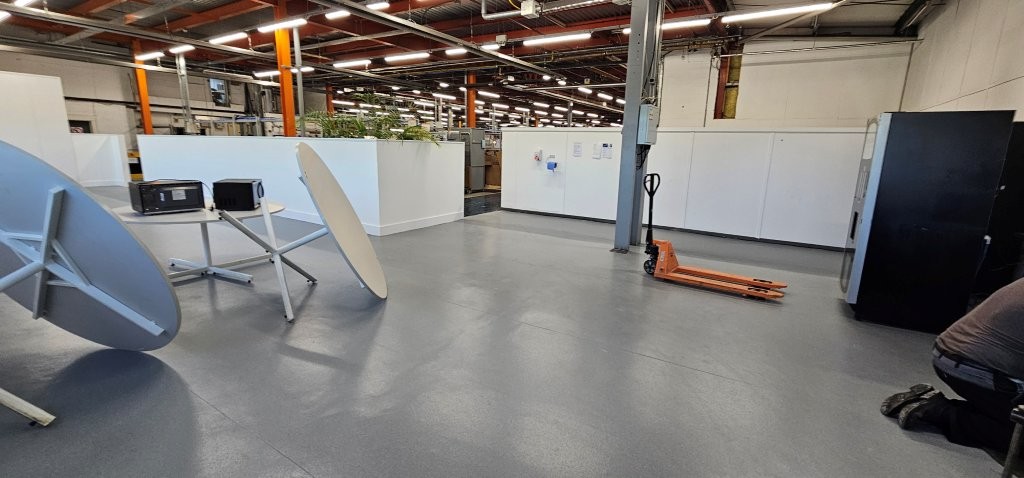 New anti-slip vinyl flooring installed