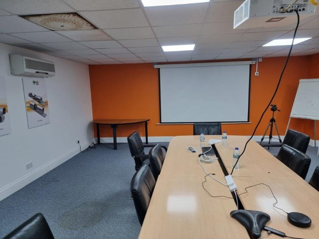 Stained carpet and bold orange colour