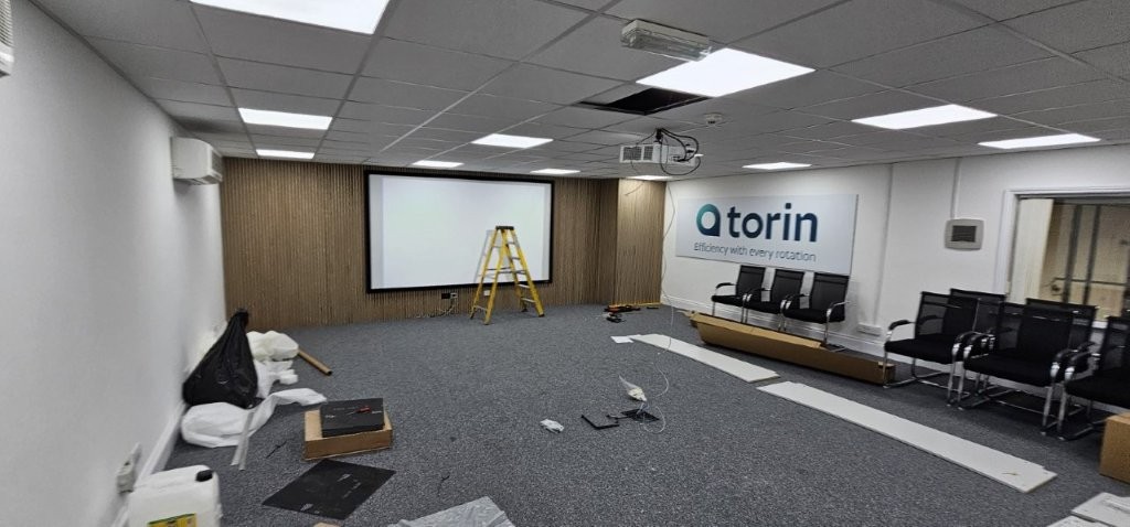 New carpet in boardroom