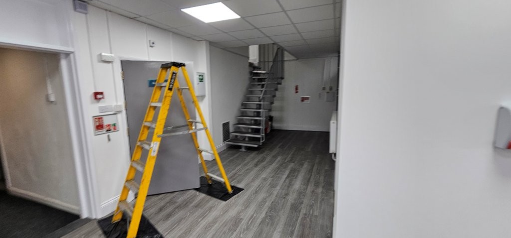 New vinyl flooring in receptio