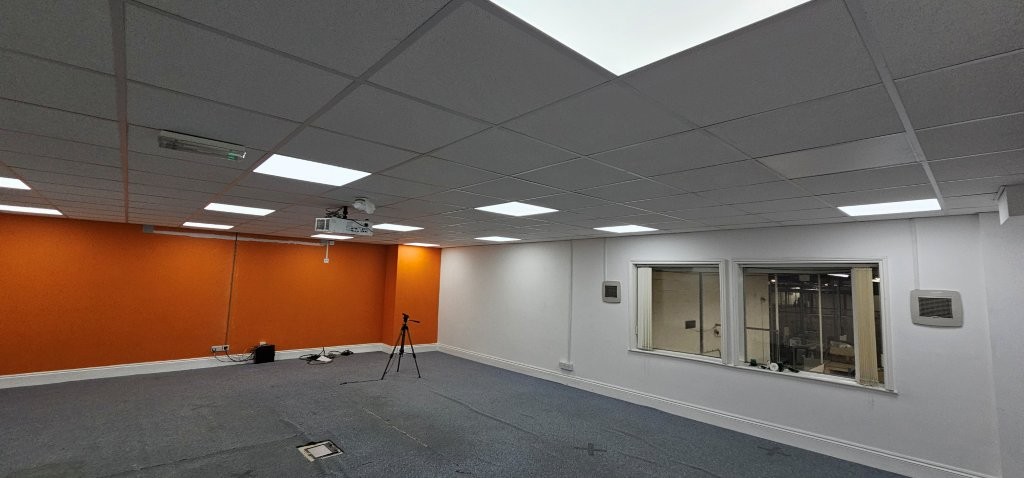 New ceiling in boardroom