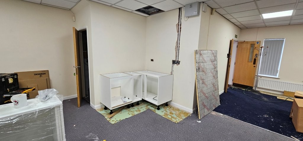 New power chased into wall